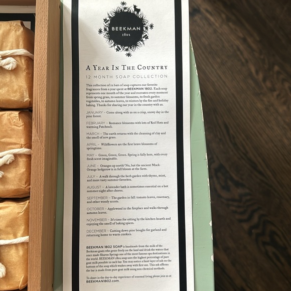 Beekman 1802 A Year in the Country 12 Month Soqp Collection - Picture 4 of 6